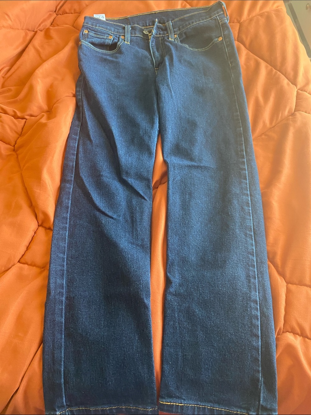 Levi's Dark Blue Straight-Leg man Jeans